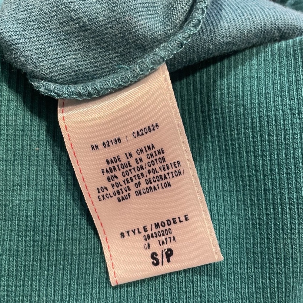Guess Velour Bling Jacket Aqua Size Small‎ Vintage - Picture 6 of 6